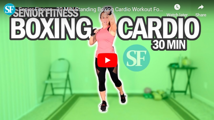 30 MIN Standing Boxing Cardio Workout For Seniors Intermediate Level