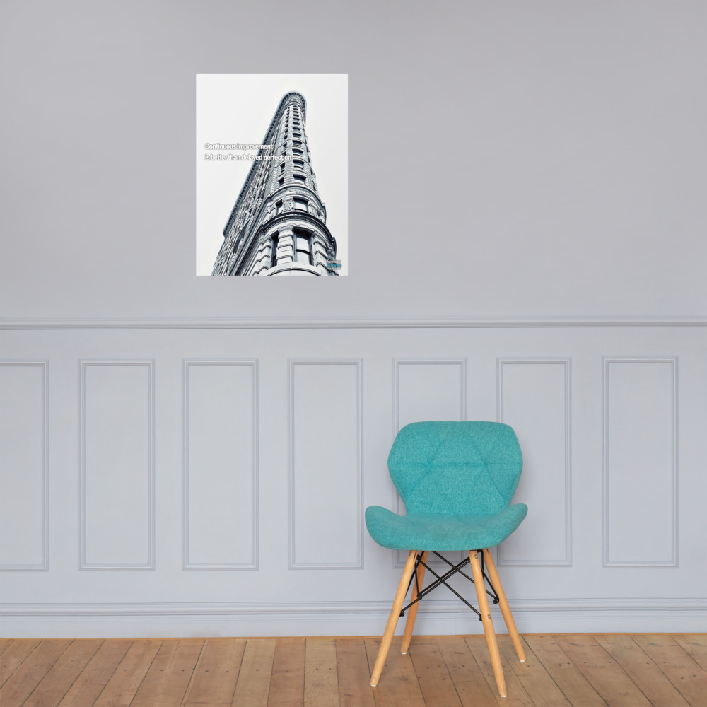 "Continuous Improvement" 18" x 24" Motivational Poster - Image 2