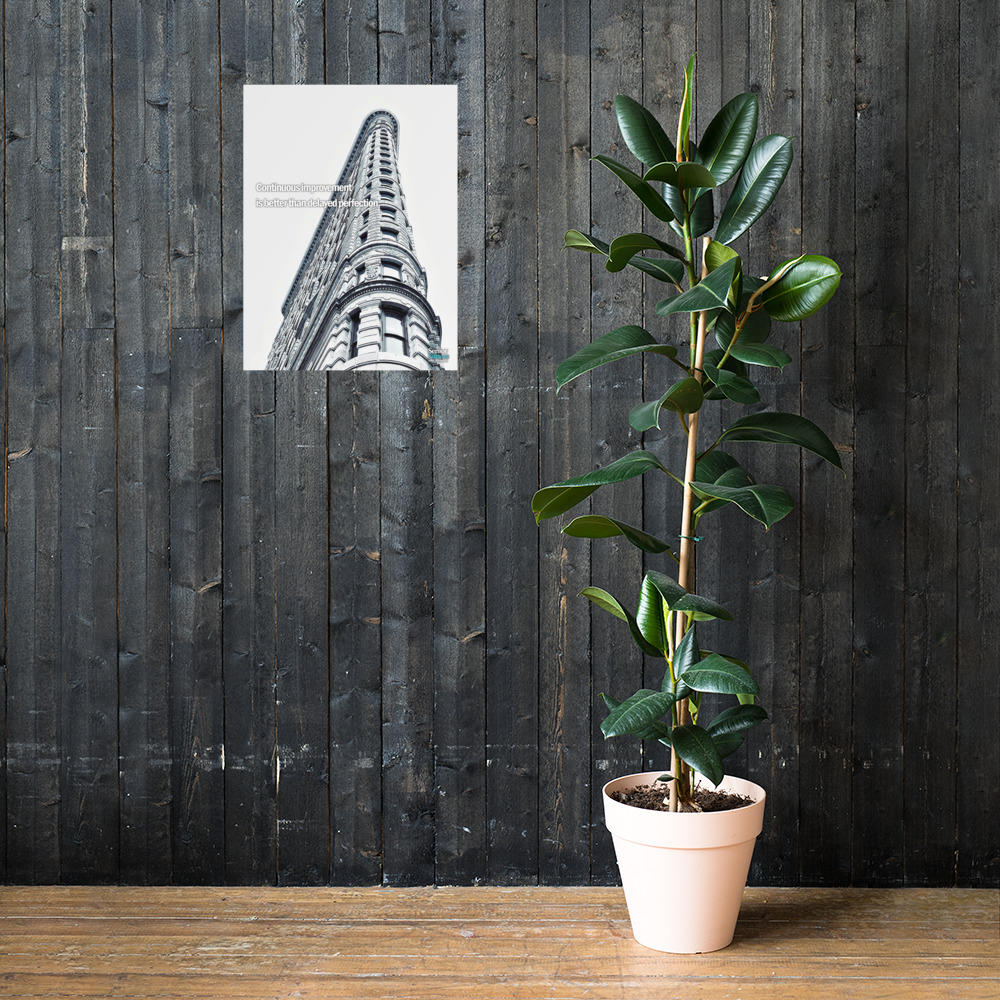 "Continuous Improvement" 18" x 24" Motivational Poster - Image 3