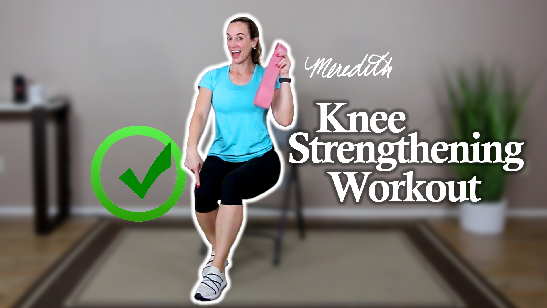 Knee Strengthening Seated Workout For Beginners Using Optional Loop Resistance Band 15 Min