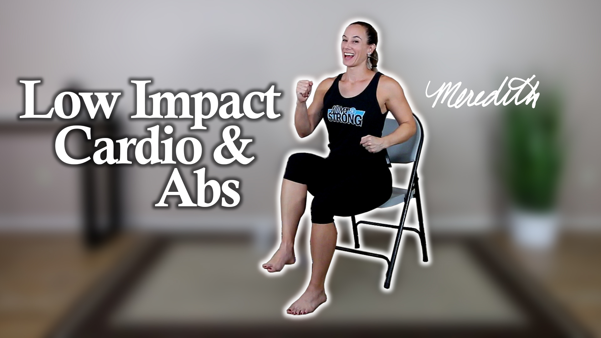 Senior Fitness 20 Minute Low Impact Cardio & Abs Seated Workout For